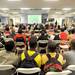 10th graders assemble to watch a presentation on the first day of class at New Tech High School in Ypsilanti, Mich. on Sept. 6, 2011. Angela J. Cesere | AnnArbor.com